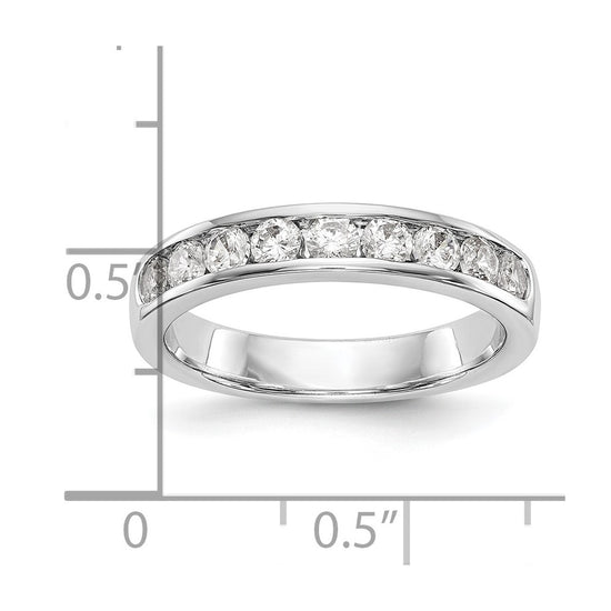 9-Stone Diamond Channel Bands