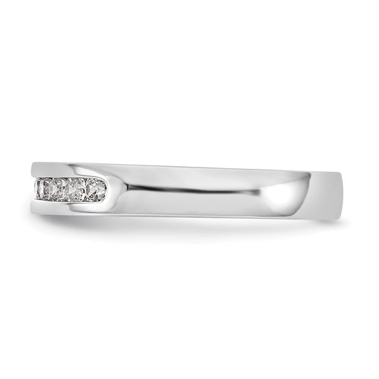 Platinum 9-Stone Diamond Channel Bands