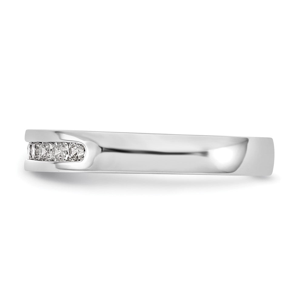 Platinum 9-Stone Diamond Channel Bands