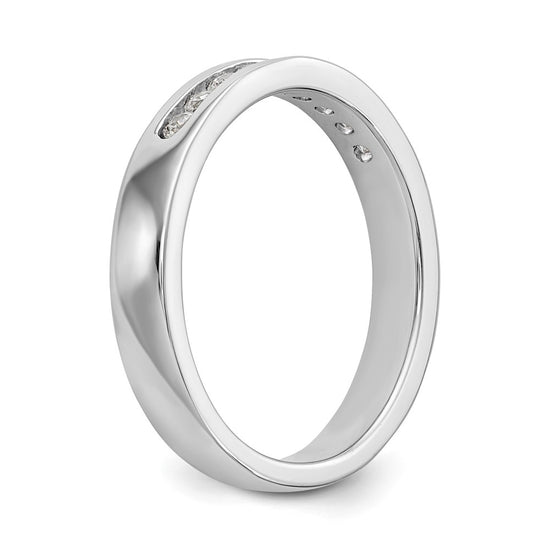 Platinum 9-Stone Diamond Channel Bands