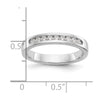Platinum 9-Stone Diamond Channel Bands