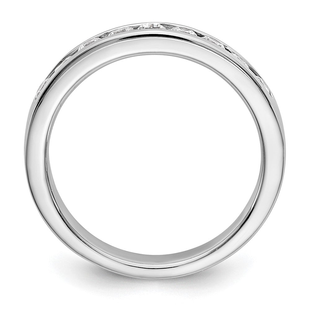 Platinum 9-Stone Diamond Channel Bands