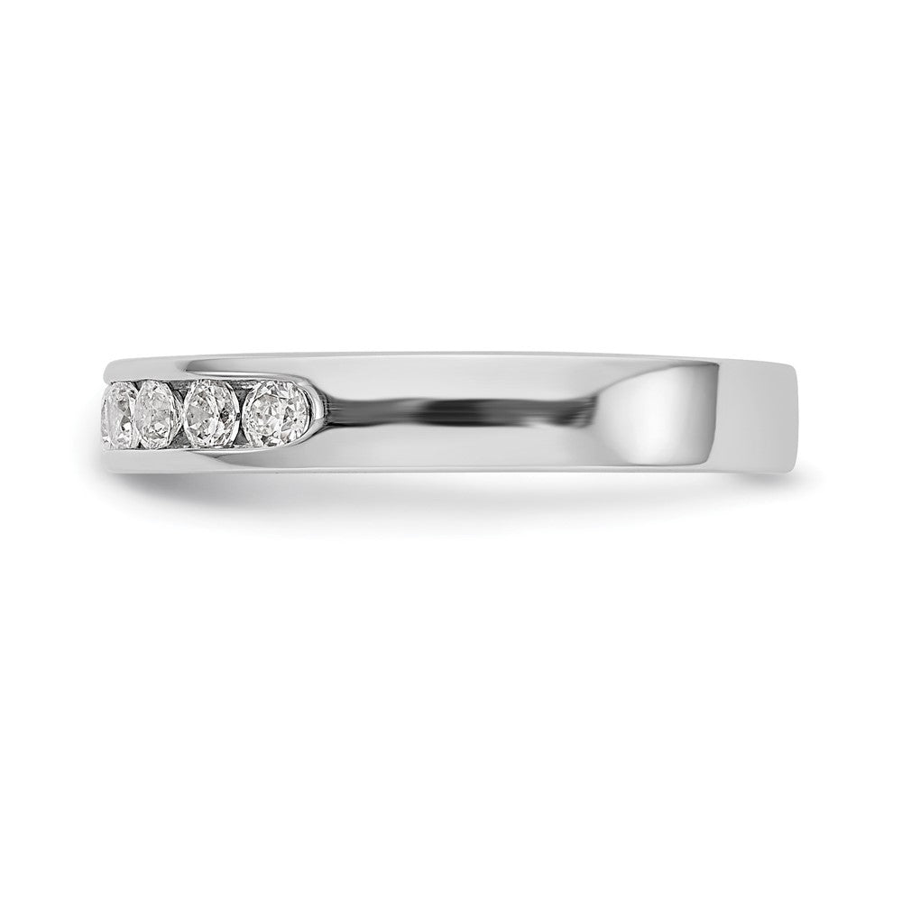Platinum 9-Stone Diamond Channel Bands