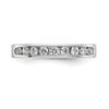 Platinum 9-Stone Diamond Channel Bands