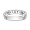 Platinum 9-Stone Diamond Channel Bands