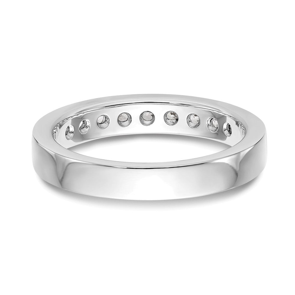 Platinum 9-Stone Diamond Channel Bands