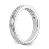 Platinum 9-Stone Diamond Channel Bands