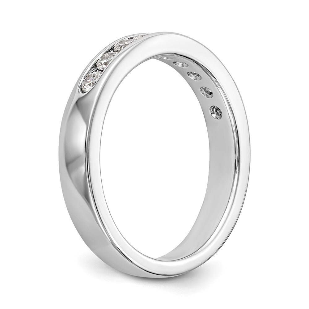 Platinum 9-Stone Diamond Channel Bands