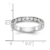 Platinum 9-Stone Diamond Channel Bands