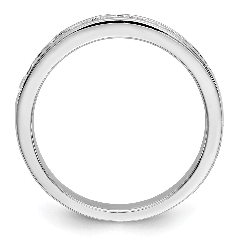 Platinum 9-Stone Diamond Channel Bands