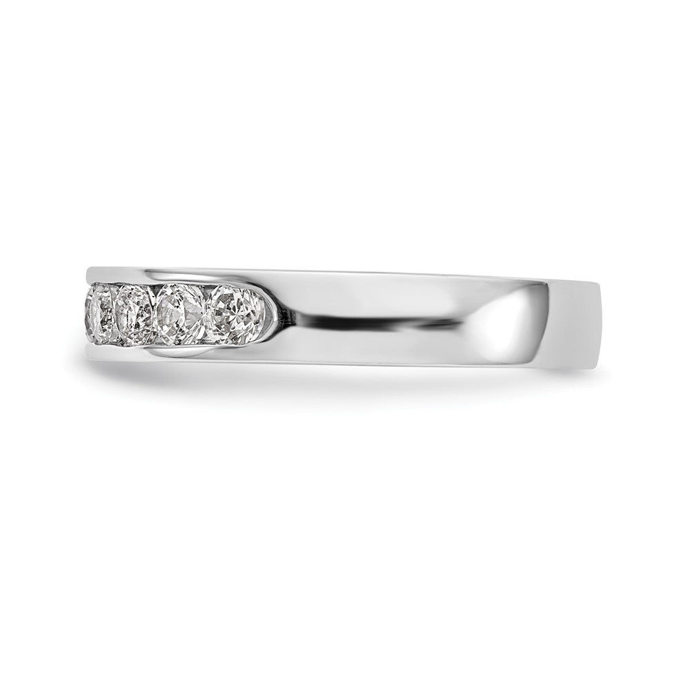 Platinum 9-Stone Diamond Channel Bands