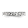 Platinum 9-Stone Diamond Channel Bands