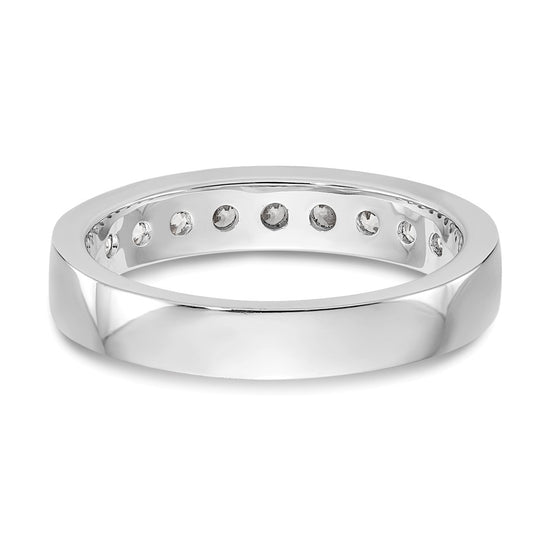 Platinum 9-Stone Diamond Channel Bands