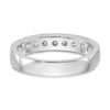 Platinum 9-Stone Diamond Channel Bands