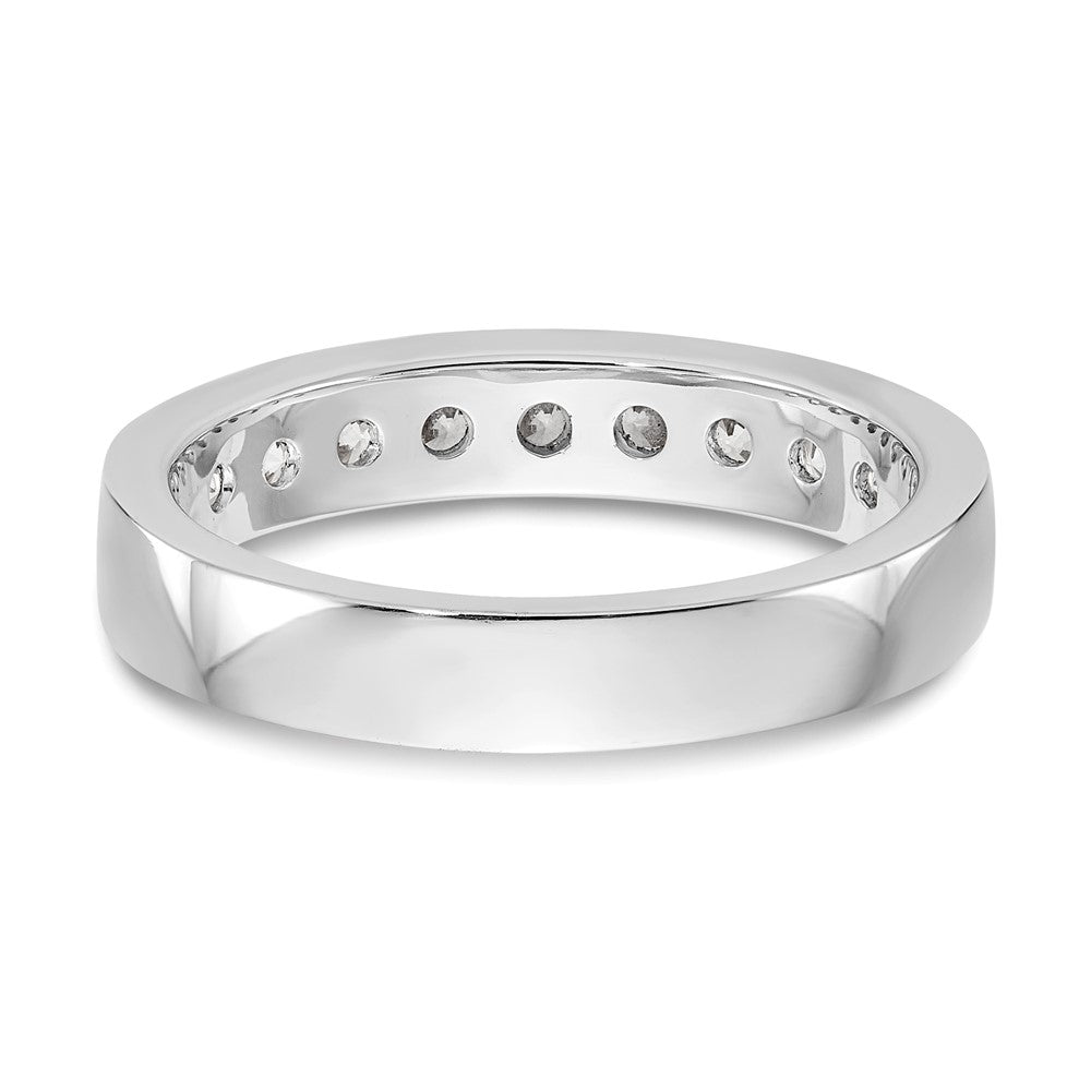 Platinum 9-Stone Diamond Channel Bands