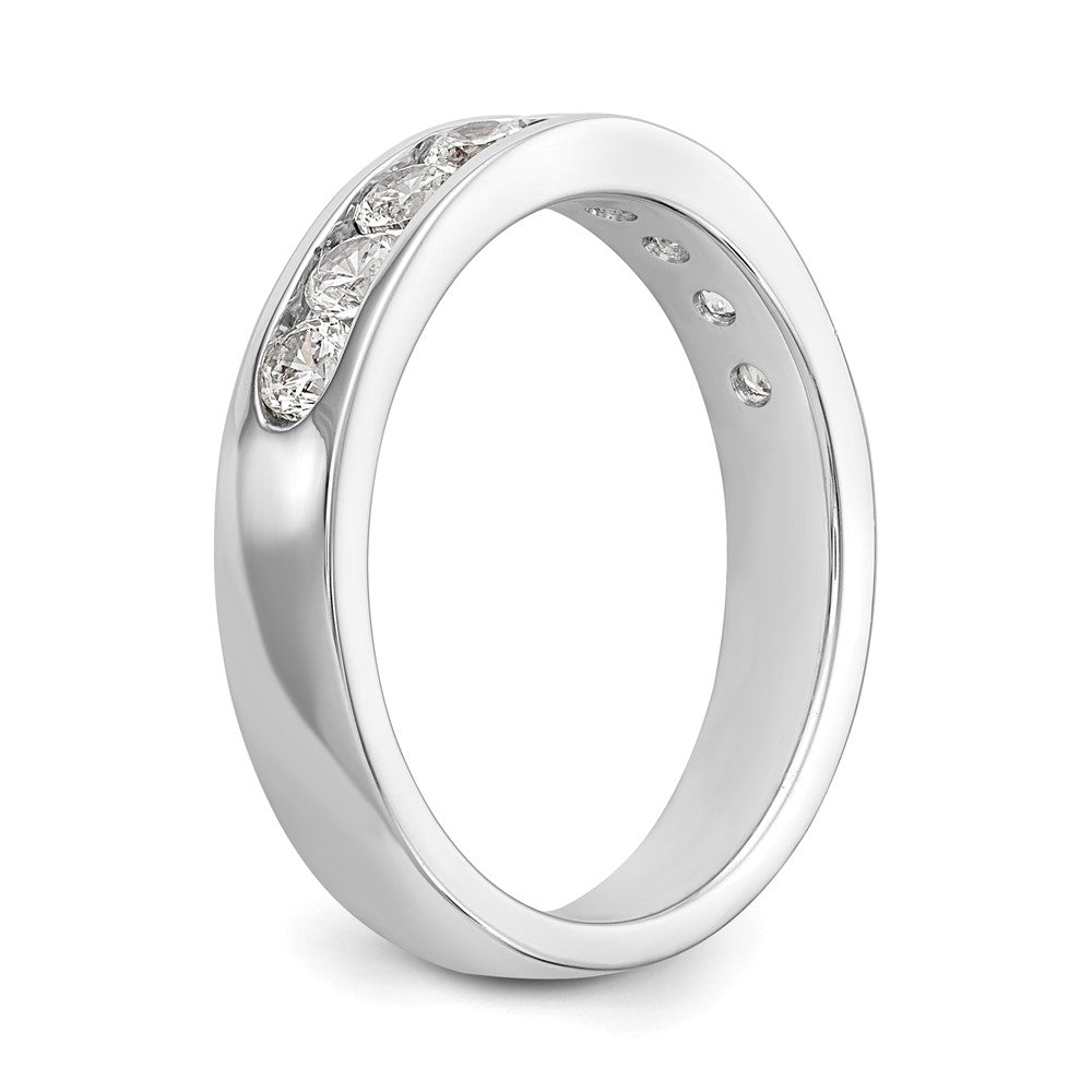Platinum 9-Stone Diamond Channel Bands