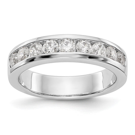 9-Stone Diamond Channel Bands