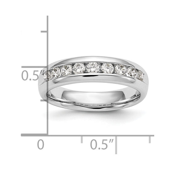 9-Stone Diamond Channel Bands