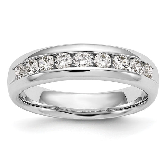 9-Stone Diamond Channel Bands