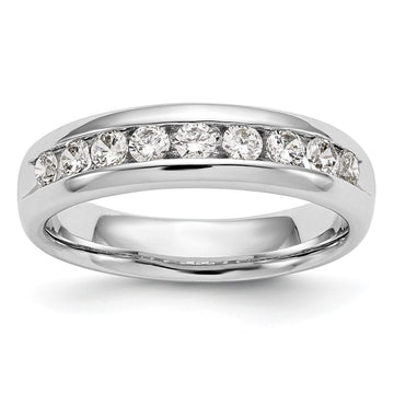 9-Stone Diamond Channel Bands