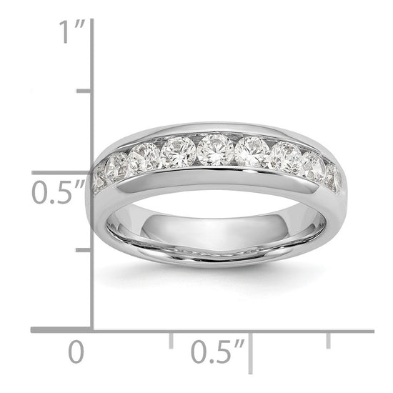 9-Stone Diamond Channel Bands