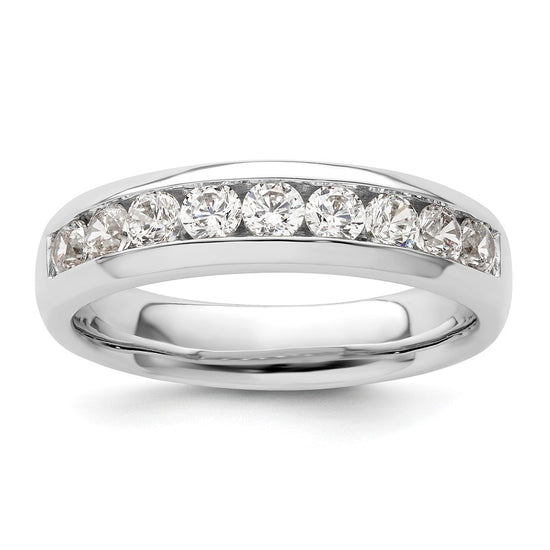 9-Stone Diamond Channel Bands