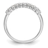 14K White Gold 10-Stone Diamond Bands