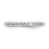 14K White Gold 10-Stone Shared Prong (Holds 10-1.9mm Round) Diamond Band Mounting
