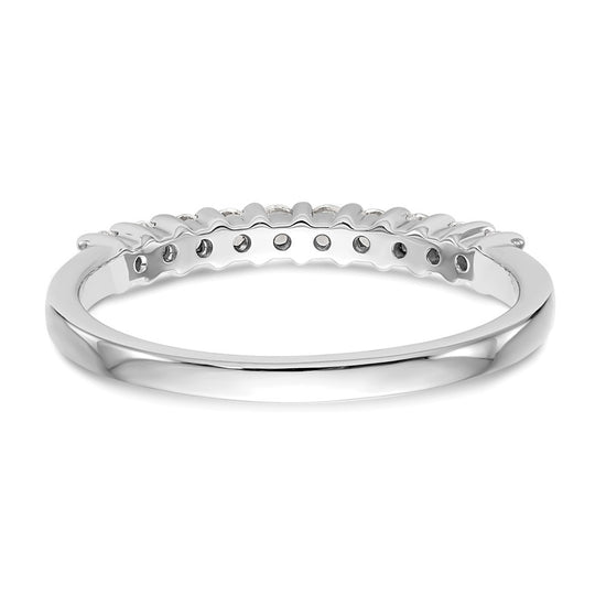14K White Gold 10-Stone Diamond Bands