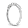 14K White Gold 10-Stone Diamond Bands