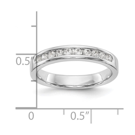 10-Stone Diamond Channel Bands