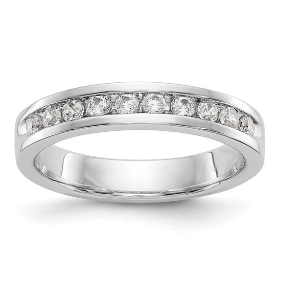 10-Stone Diamond Channel Bands