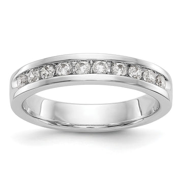 10-Stone Diamond Channel Bands