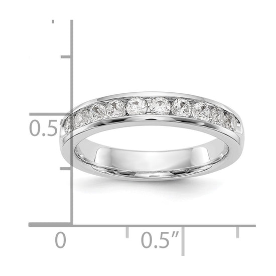 10-Stone Diamond Channel Bands