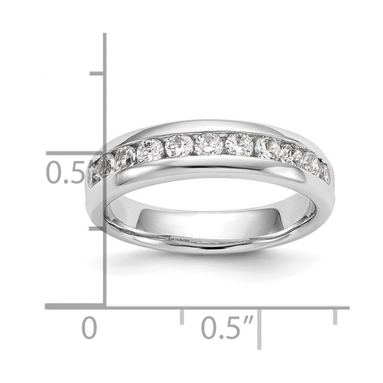 11-Stone Diamond Channel Bands