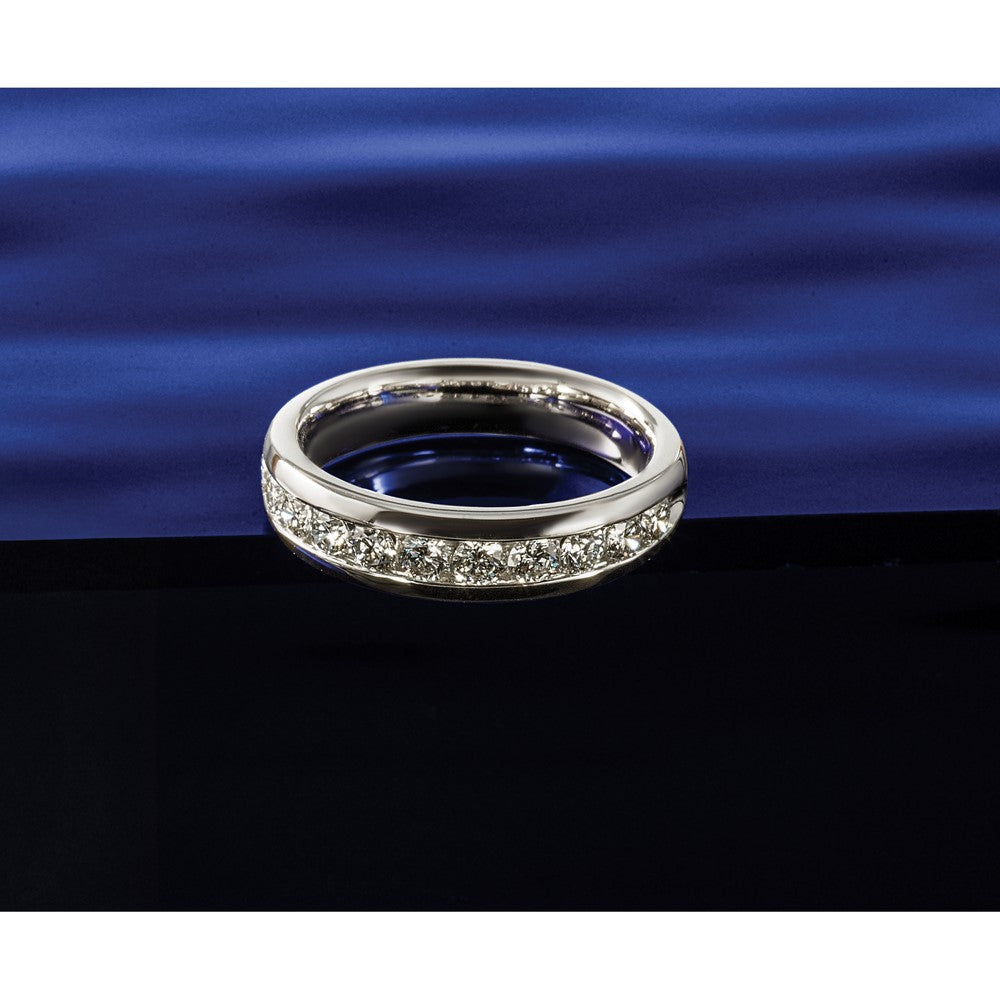 11-Stone Diamond Channel Bands