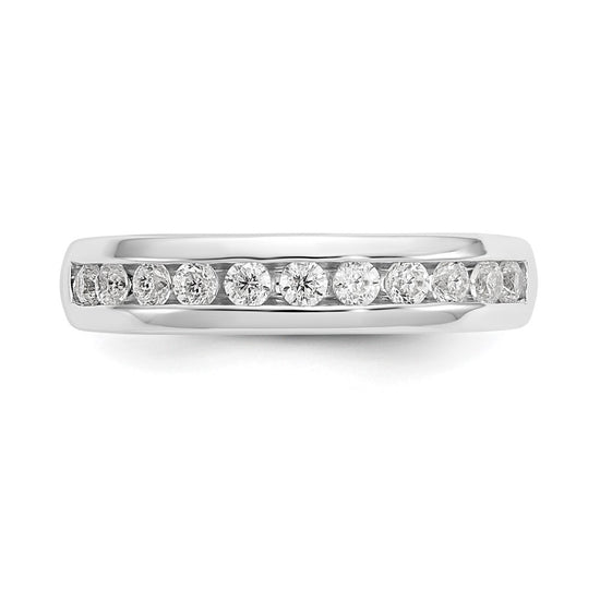 11-Stone Diamond Channel Bands