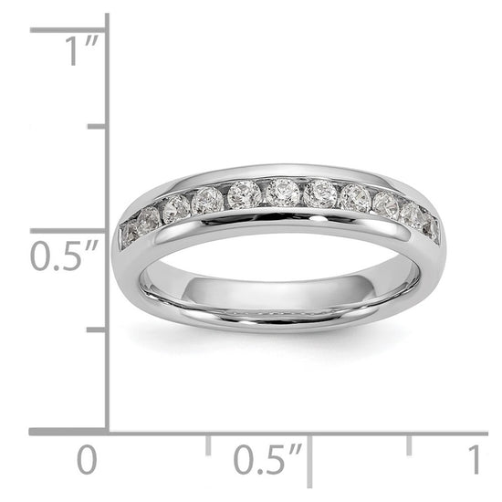 11-Stone Diamond Channel Bands
