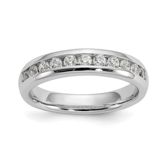11-Stone Diamond Channel Bands