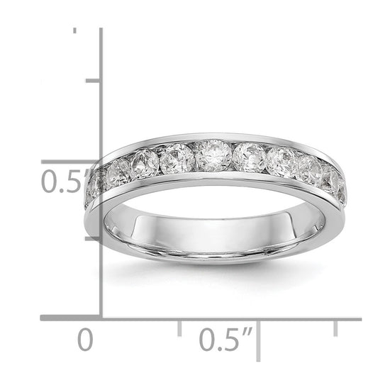 11-Stone Diamond Channel Bands