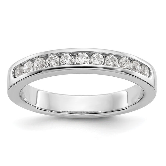 11-Stone Diamond Channel Bands
