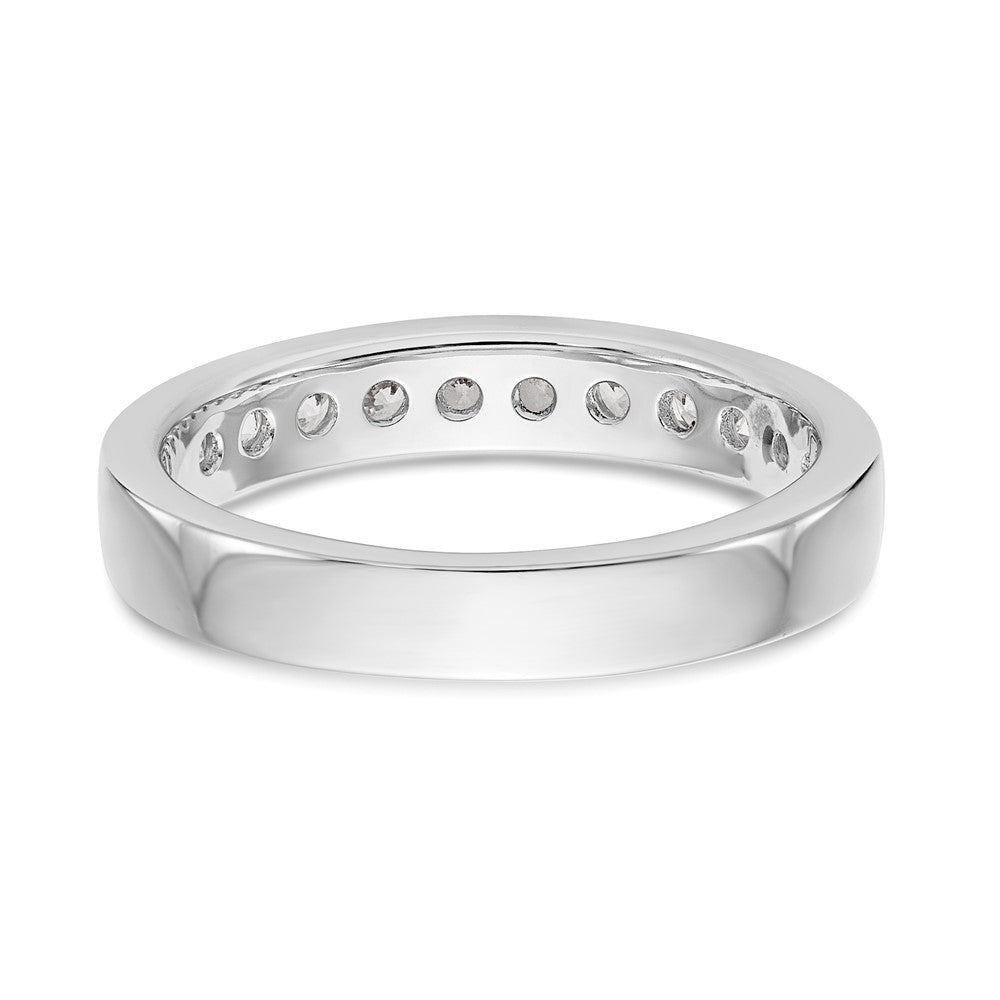 Platinum 11-Stone Diamond Channel Bands