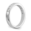 Platinum 11-Stone Diamond Channel Bands