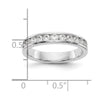 Platinum 11-Stone Diamond Channel Bands