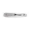 14K White Gold 1/4 carat Diamond Complete Wedding Band