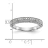 14K White Gold 1/4 carat Diamond Complete Wedding Band