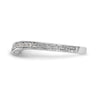 14K White Gold Vintage 1/8 carat Diamond Complete Wedding Band