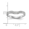14K White Gold Vintage 1/8 carat Diamond Complete Wedding Band