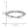 14K White Gold 1/4 carat Diamond Complete Wedding Band