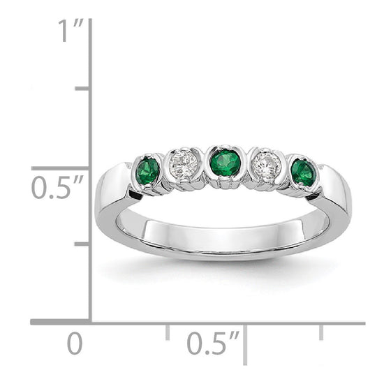 Gemstone and Diamond 5-Stone Rings